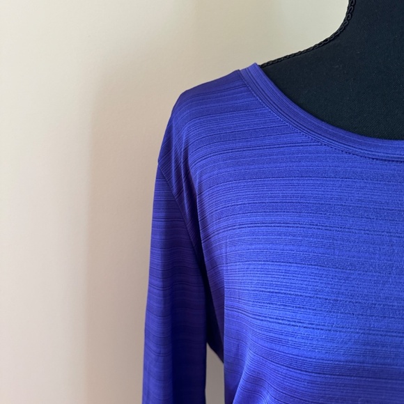 *DANSKIN NOW* Purple Long Sleeve Shirt Size Large (12-14) - Picture 3 of 7